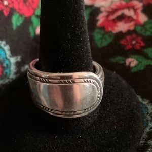 Silver spoon ring